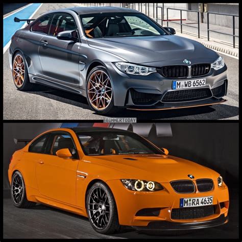 Bild Vergleich Bmw M4 Gts F82 Und Bmw M3 Gts E92