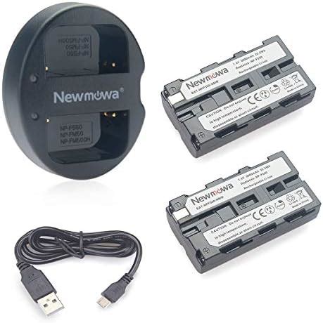 Neewer Np F Juego De Cargador De Bater A Compatible Con Sony Np