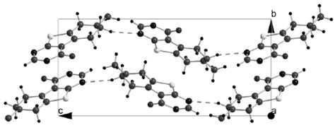 Crystal Structure Of Title Compound Viewed Along A Axis Dotted