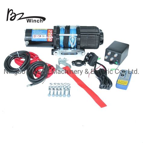 ATV/UTV 4X4 off-Road Winches UTV 12V/24V DC Portable 3500lb Electric ...