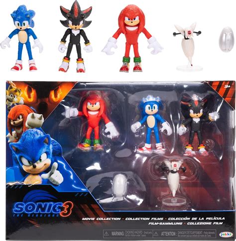 Sonic 3 Movie Multipack Personaggi 6 Cm Action Figure Ispirate Al