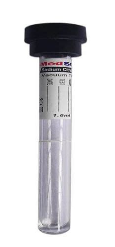 Sodium Citrate MedSol ESR Vaccum Blood Collection Tube For Laboratory