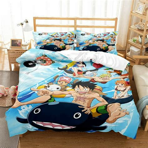 3d Print One Piece Comforter Cover Anime Luffy Zoro Nami Bedding Sets Softbreathable Duvet