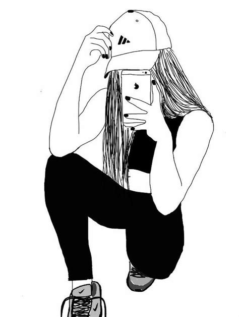 La Nena Chica Tumblr Dibujo Dibujos Tumblr Chicas Tumblr