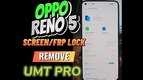 Oppo Reno Cph Screen Lock Frp Remove By Umt Youtube