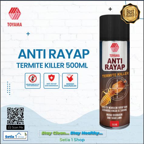 Jual Termite Killer Spray 500 Ml Toyama GST52 Anti Rayap 500ml Kab