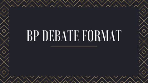 British parliamentary debate format | Debate topics Headquarters