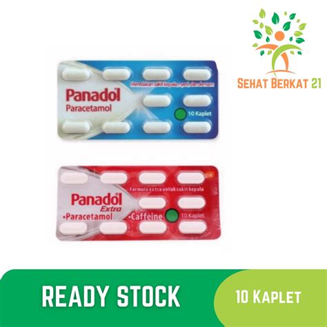 Jual PANADOL MERAH BIRU Per Strip Isi 10 Kaplet Panadol Merah