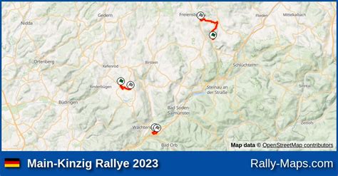 Streckenverlauf Main Kinzig Rallye Rallyekarte De