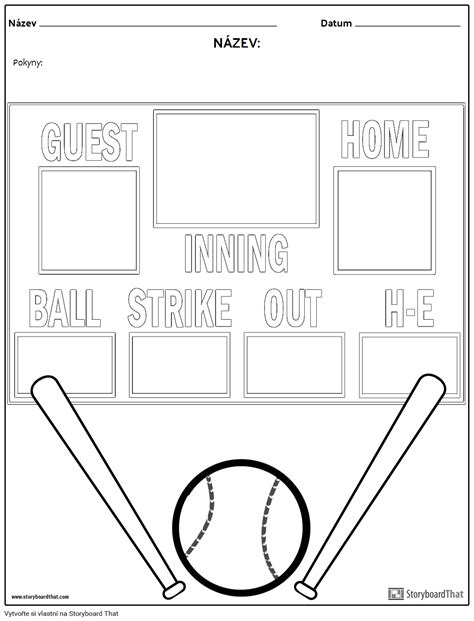 Baseball Storyboard Par Cs Examples