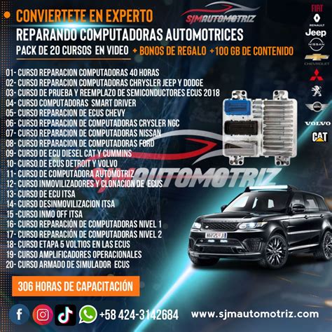 Pack Cursos Reparaci N De Computadoras Ecus Sjm Automotriz