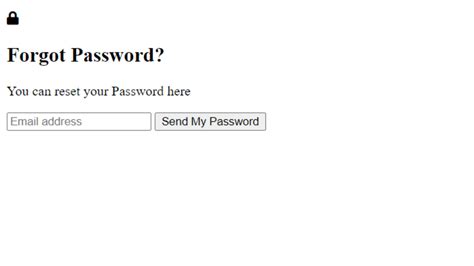 Forgot Password Form Using Html And Css Coding Torque Coding Torque