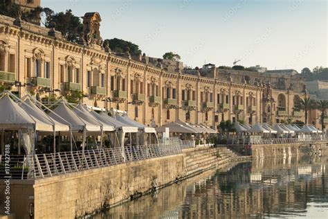 Valletta Waterfront, early summer morning Stock Photo | Adobe Stock