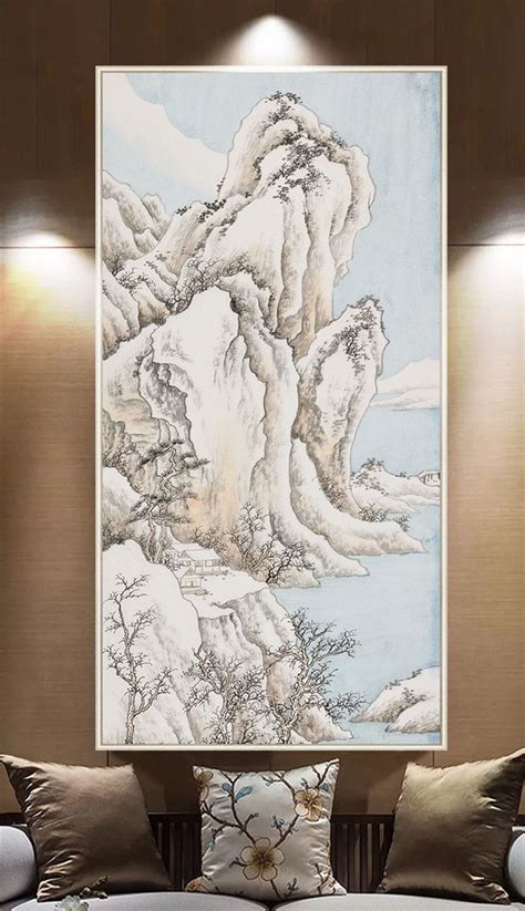 新中式装饰画 高清喷绘，晶瓷画 Painting Decorative Painting New Chinese Style