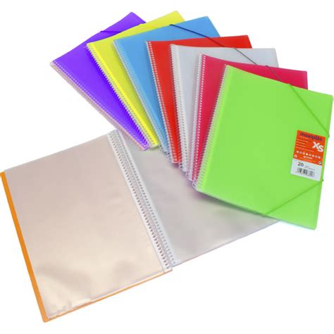 Carpeta 40 fundas con espiral Maxiplás XS PP amarillo