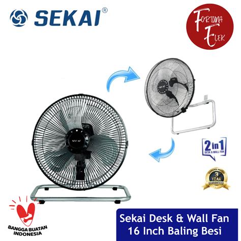 Jual Sekai Desk Wall Fan In Hfn Inch Kipas Meja Dan