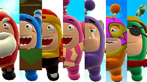 Oddbods Turbo Run All Costumes And Characters In One Run Youtube