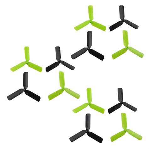 Hot Blackgreen 3 Blade Cwccw Propellers Blades For Hubsan X4 H107