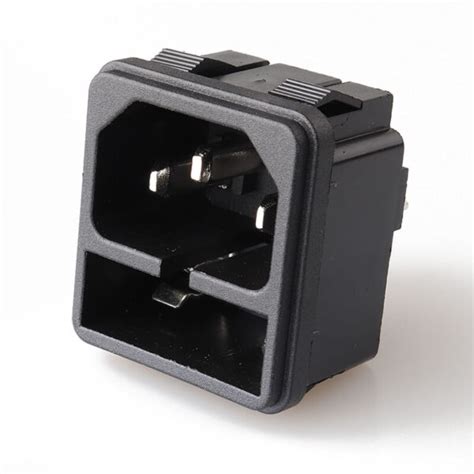 Lanzmfg Lz F Iec Connector With Single Fuse Snap In Type Lanz