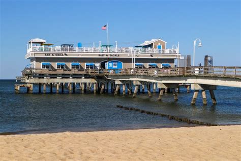 Ocean View Fishing Pier And Restaurant Editorial Photography Image Of