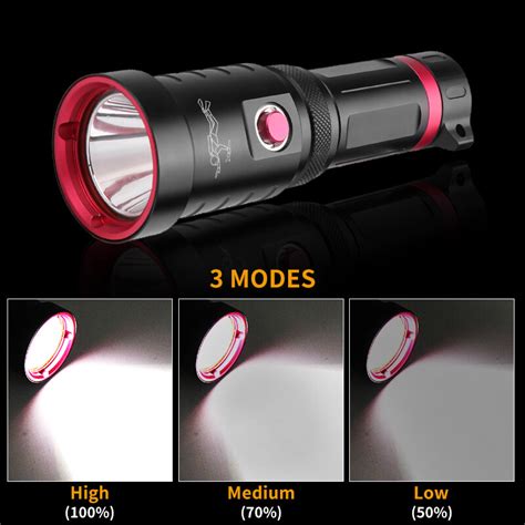 Xhp Professional Diving Flashlight Powerful Torch Ipx Dive Lamp