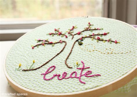 Crafted Spaces: Embroidery Hoop Art