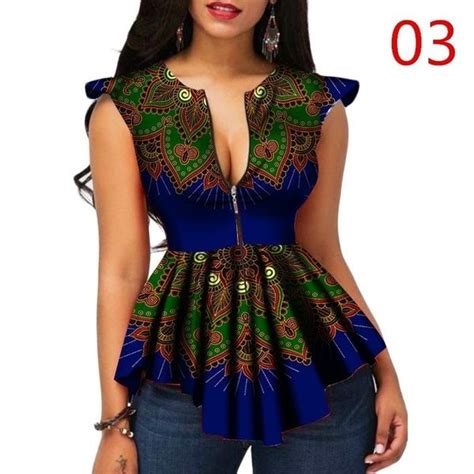 Africa Style Women Fashion Tops Dashiki African Print Tops Sleeveless Shirt Plus Size M 6xl