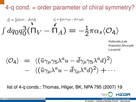 Dielectron Spectral Functions And Chiral Symmetry Ppt Download