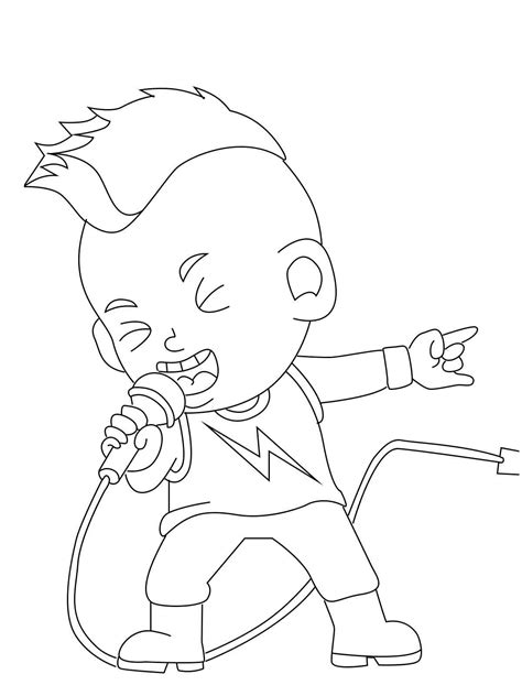 24 Rockstar Coloring Pages JazlynEmelda