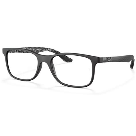 Ray-ban Carbon Fiber Eyeglasses RB8421 Black & Silver | Full Metal ...