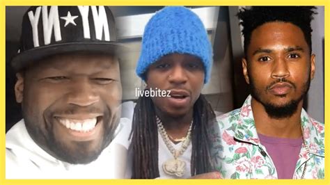 Cent Laughs At Jacquees And Trey Songz Fighting In Dubai Youtube