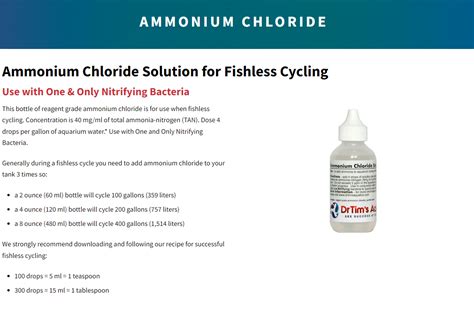 Shop Dr Tims Ammonium Chloride Reeftopia Australias Source For