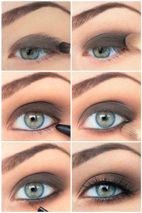 Maquillage Smoky Eyes Yeux Bleus Fard Paupieres Noir Dore Makeup Ice