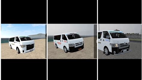 Toyota Hiace Bussid Uv Express Livery Update Mod By Xwitherking Youtube