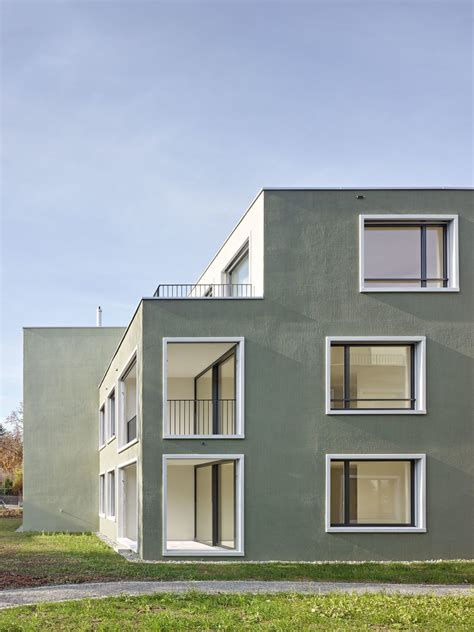 Echa Ch Fassadengestaltung Fassade Haus Sozialer Wohnungsbau