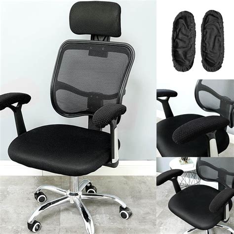 1Pair Removable Chair Armrest Slipcovers Covers Protector Gaming Chair ...