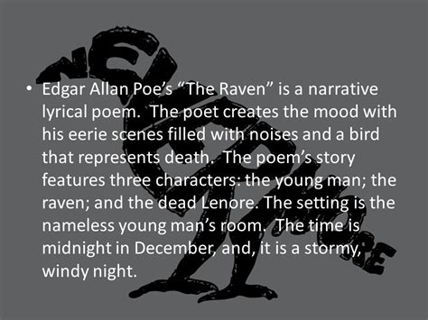 😀 The raven poem setting. A Summary & Analysis of Edgar Allan Poe's ...