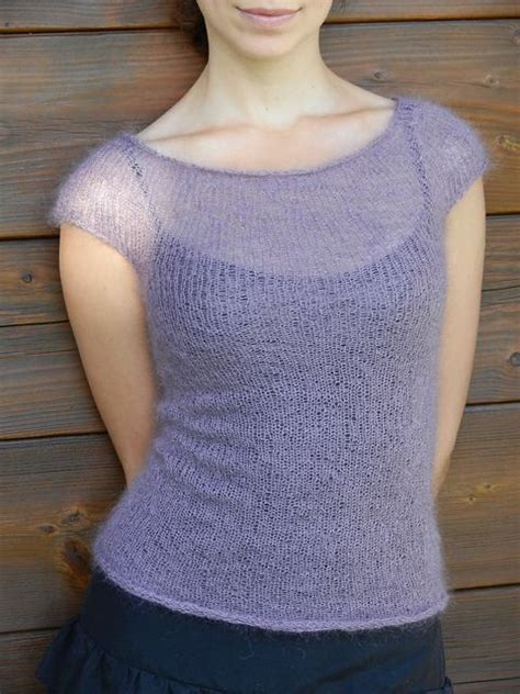 Mohair Minimalist Top Pattern By Anna Kuduja Knitting Designs