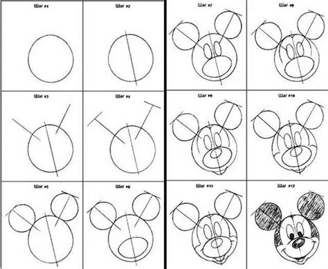 More Detailed Mickey Nail Art Disney Easy Disney Drawings Mickey