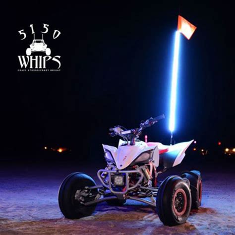 5150 Whips 3 Foot Led Whip With Bluetooth Control And Quick Release