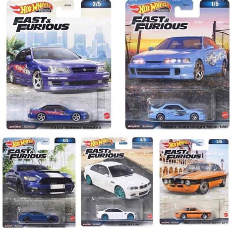 Hot Wheels 2023 Premium Fast And Furious Series Set Of 5pcs Shopee