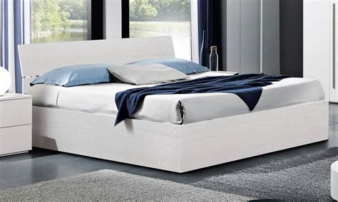 Letto Matrimoniale Crazy Con Contenitore Bianco Frassinato