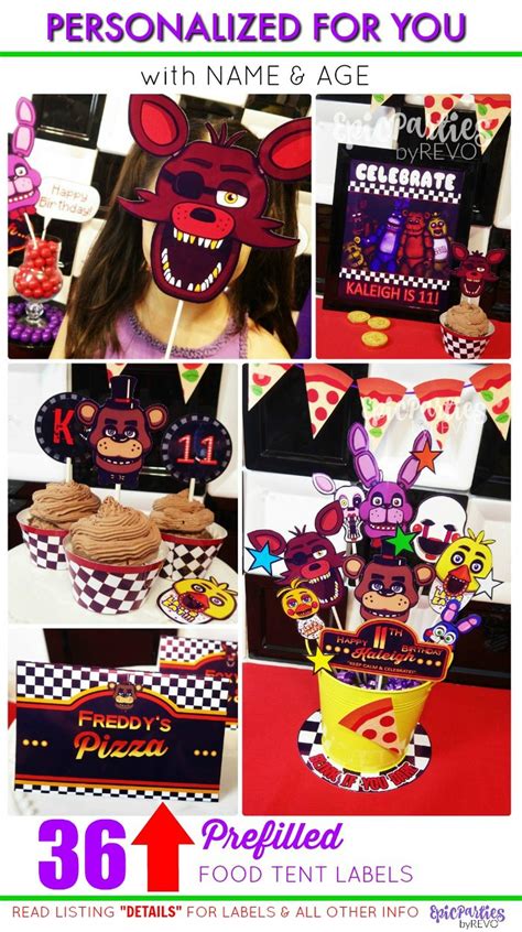 Fnaf Five Nights At Freddys Birthday Party Ideas Photo 1 Of 24