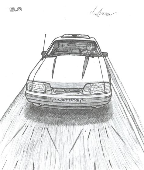 How To Draw A Fox Body Mustang