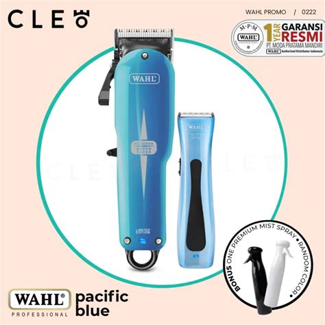 Wahl Pacific Blu Limited Edition Super Taper Cordless Beret Combo