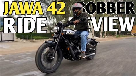 New Jawa 42 bobber mirror black ride review चलन म कस ह य