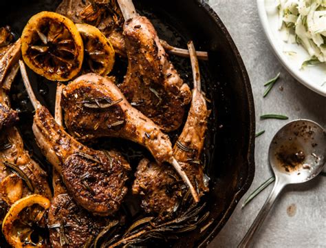 Pan Fried American Lamb Chops With Fennel Rosemary Superior Farms