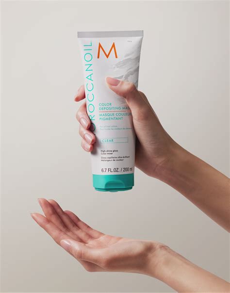 High Shine Gloss Color Depositing Mask Clear Moroccanoil