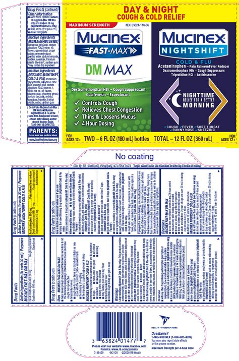 FDA Label For Mucinex Fast Max Dm Max Solution Oral Indications