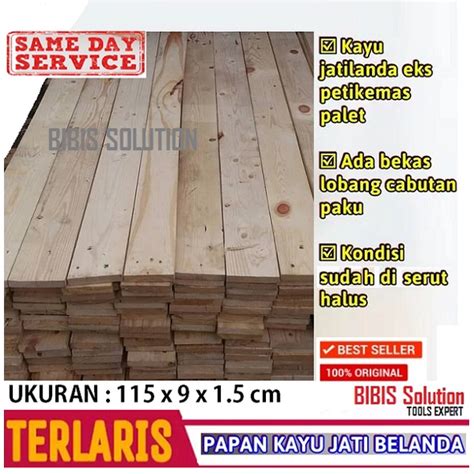 Jual Kayu Jati Belanda Papan Kayu Pinus Jati Londo jati Landa Ex Palet Sudah Di Serut Ukuran ...